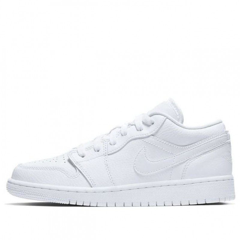 Air Jordan 1 Low 'Triple White' GS White/White/White 553560-126