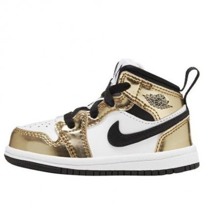 Air Jordan 1 Mid SE TD 'Metallic Gold' Metallic Gold/Black/Black DC1424-700