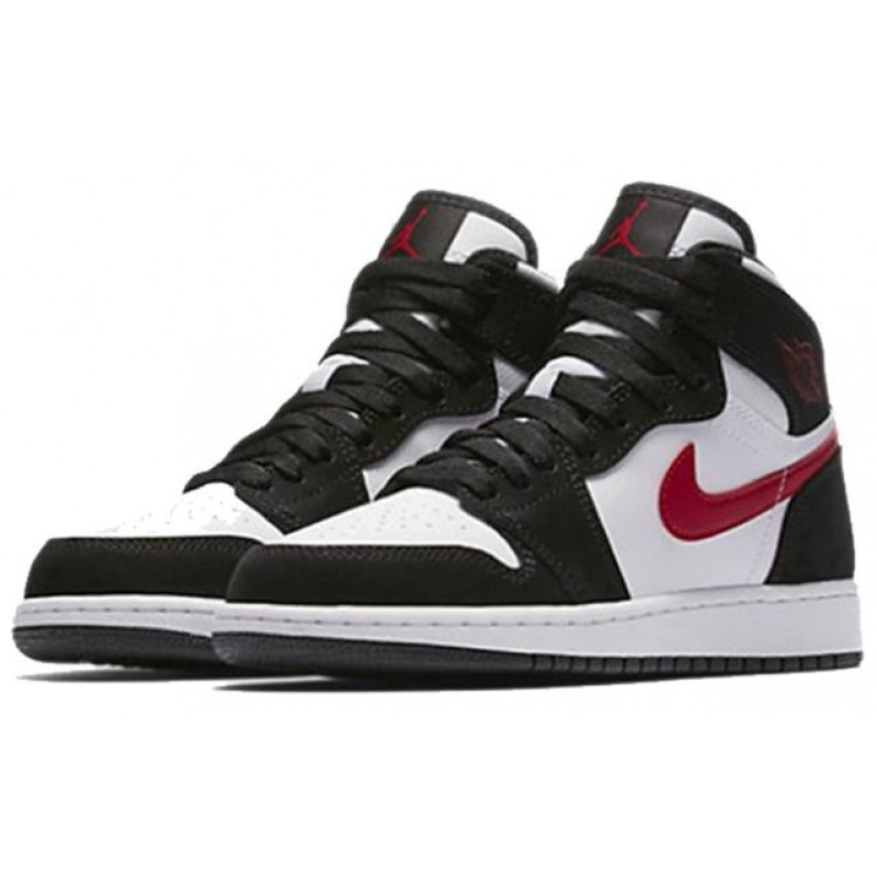 Air Jordan 1 Retro High'Black Red White' BG Black/Gym Red-White 705300-020