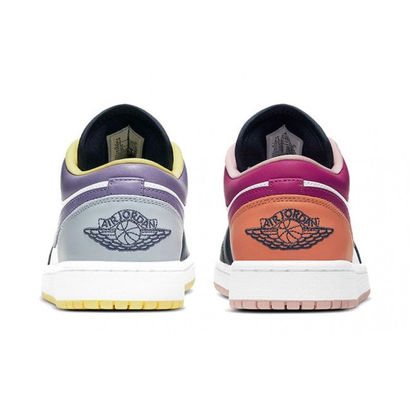 Womens WMNS Air Jordan 1 Low SE Mismatched - Purple Magenta DJ4342-400