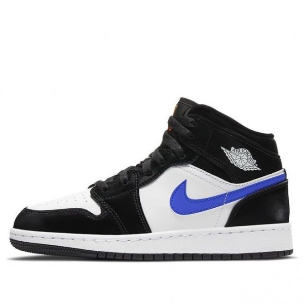 Air Jordan 1 Mid GS Black Racer Blue 554725-084