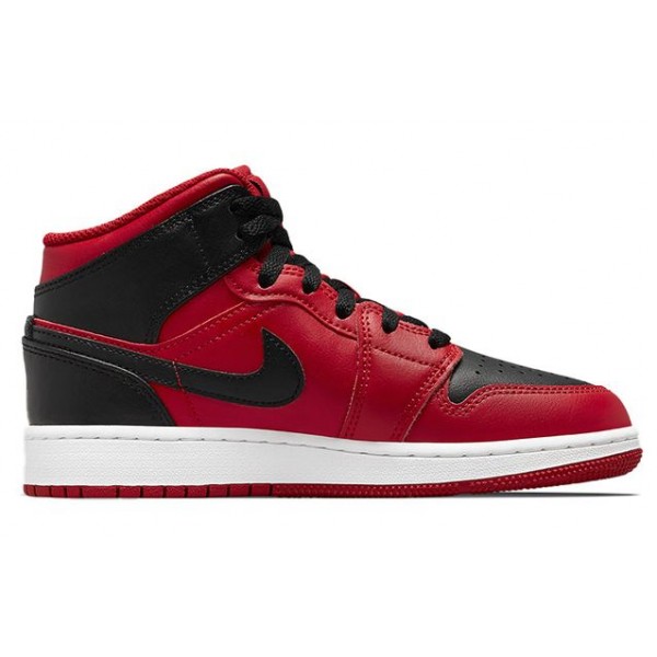 Air Jordan 1 Mid Reverse Bred (GS) 554725-660