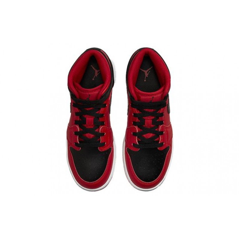 Air Jordan 1 Mid Reverse Bred (GS) 554725-660