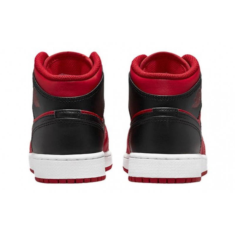 Air Jordan 1 Mid Reverse Bred (GS) 554725-660