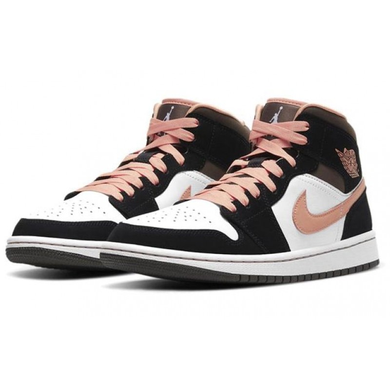 Womens WMNS Air Jordan 1 Mid SE Peach Mocha DH0210-100