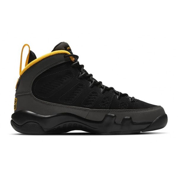 Air Jordan 9 Retro GS 'Dark Charcoal University Gold' Black/Dark Charcoal/University Gold 302359-070