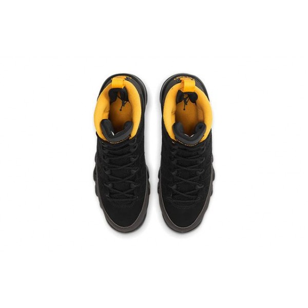 Air Jordan 9 Retro GS 'Dark Charcoal University Gold' Black/Dark Charcoal/University Gold 302359-070