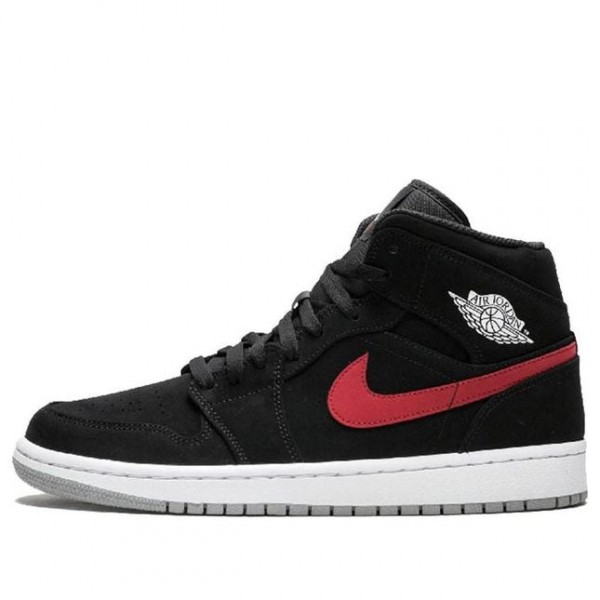 Air Jordan 1 Mid Black Red 554724-065