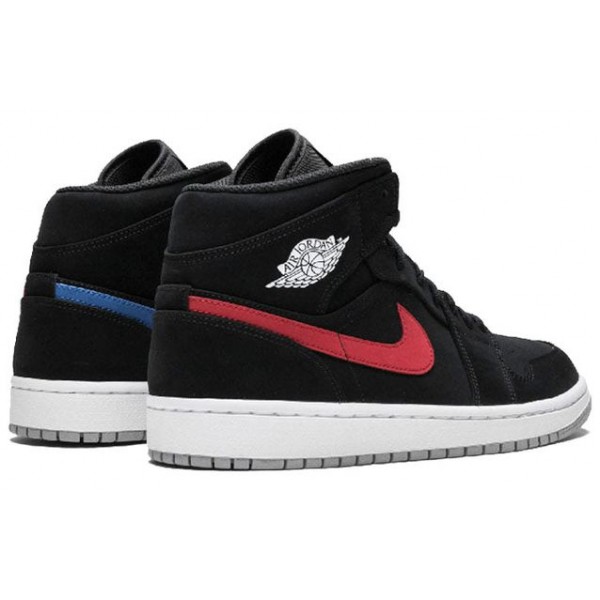 Air Jordan 1 Mid Black Red 554724-065