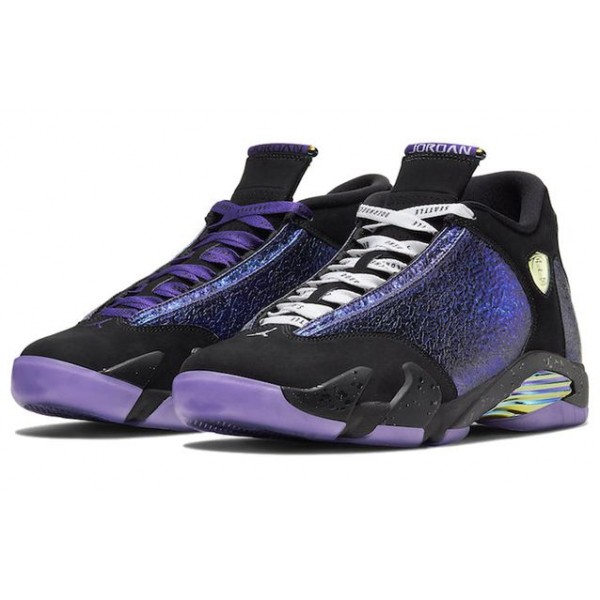 Air Jordan 14 Retro DB 'Doernbecher' 2019 Black/Court Purple/Multi-Color/White CV2469-001