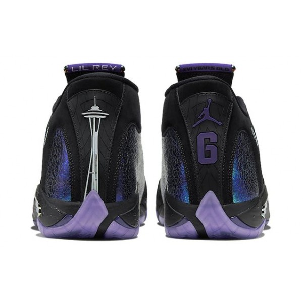 Air Jordan 14 Retro DB 'Doernbecher' 2019 Black/Court Purple/Multi-Color/White CV2469-001