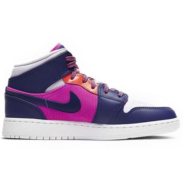 Air Jordan 1 Mid GS Fire Pink 555112-602