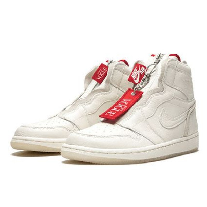 Nike Anna Wintour x Womens WMNS Air Jordan 1 Retro High Zip 'AWOK' Sail BQ0864-106