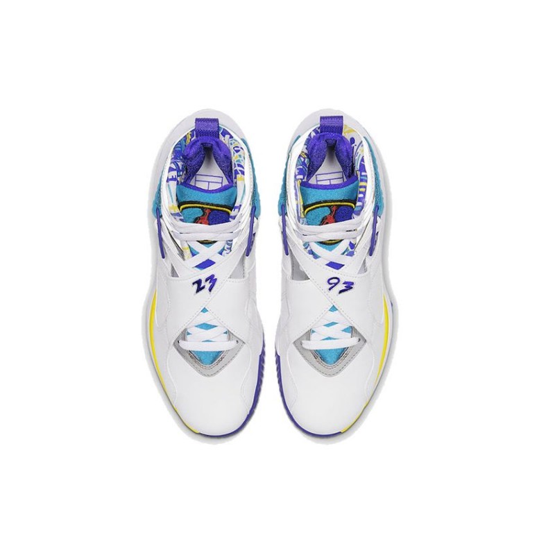 Nike Court Air Zoom Zero x Womens WMNS Air Jordan 8 'Aqua' White/Varsity Red/Bright Concord/Aquatone CQ4481-100