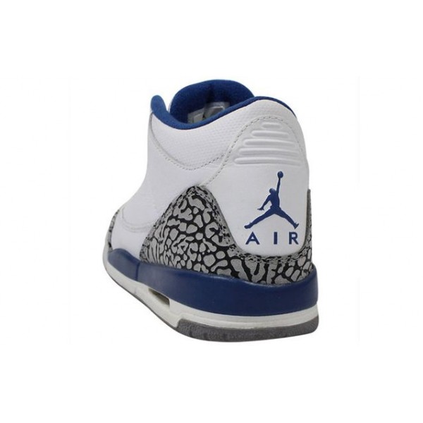 Air Jordan 3 Retro'True Blue' 2011 GS White/True Blue 398614-104