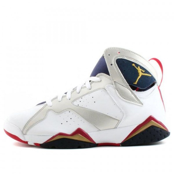 Air Jordan 7 Retro 'Olympic' 2004 White/Metallic Gold-Midnight Navy-True Red 304775-171