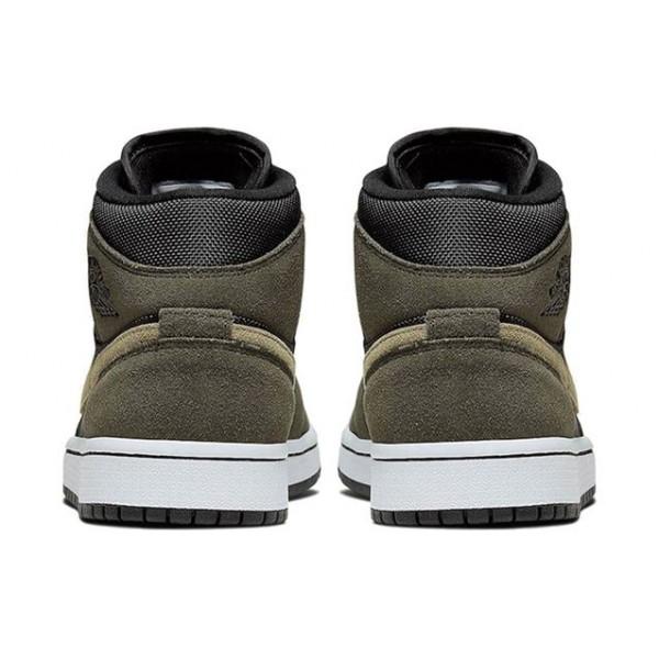 Womens WMNS Air Jordan 1 Mid Military Olive BQ6472-030