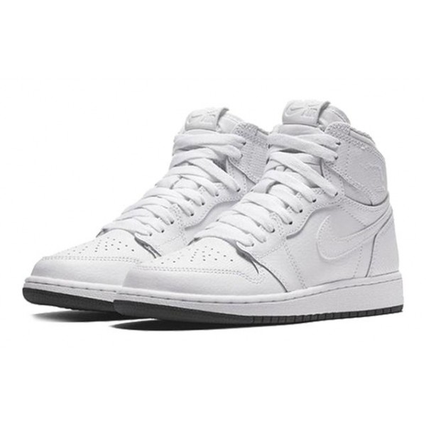 Air Jordan 1 Retro High OG BG Perforated Pack - White 575441-100