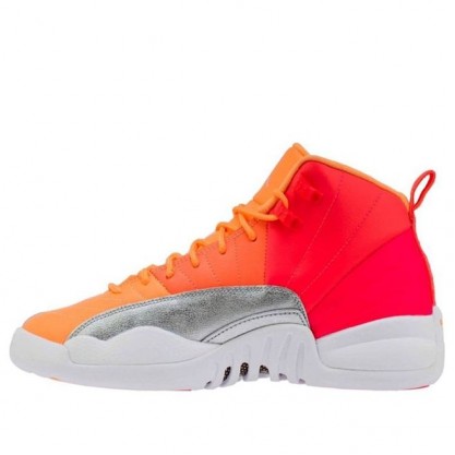 Air Jordan 12 Retro'Sunrise' GS Racer Pink/Hot Punch/Bright Mango/White 510815-601