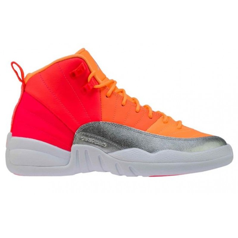 Air Jordan 12 Retro'Sunrise' GS Racer Pink/Hot Punch/Bright Mango/White 510815-601