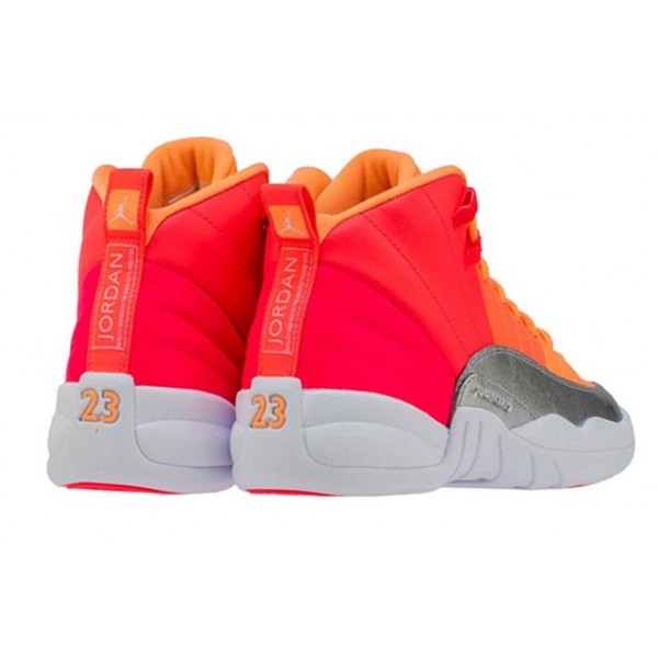 Air Jordan 12 Retro'Sunrise' GS Racer Pink/Hot Punch/Bright Mango/White 510815-601