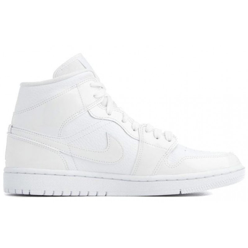 Womens WMNS Air Jordan 1 Mid Triple White BQ6472-100