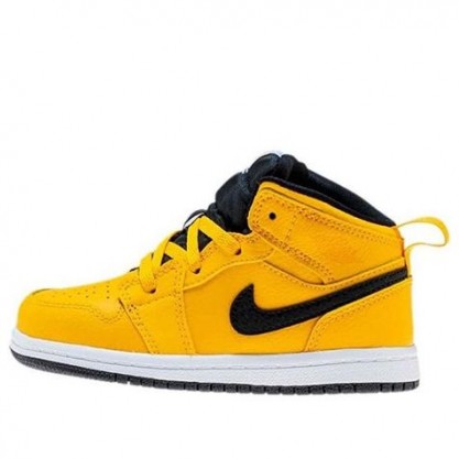 Air Jordan 1 Mid TD 'University Gold' University Gold/White-Gym Red-Black 640735-700