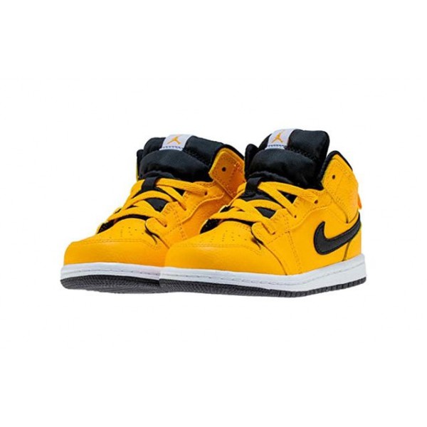 Air Jordan 1 Mid TD 'University Gold' University Gold/White-Gym Red-Black 640735-700