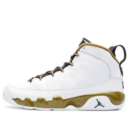 Air Jordan 9 Retro'Statue' BG White/Black-Militia Green 302359-109