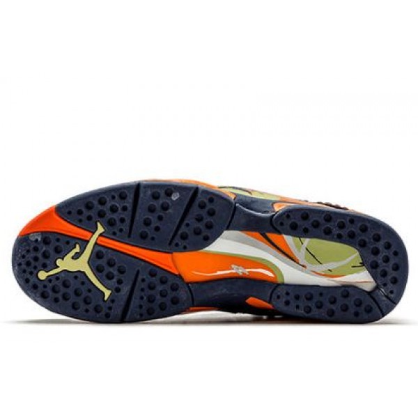 Air Jordan 8 Retro LS 'Pea Pods' Midnight Navy/Pea Pod-Orange Blaze 316324-481