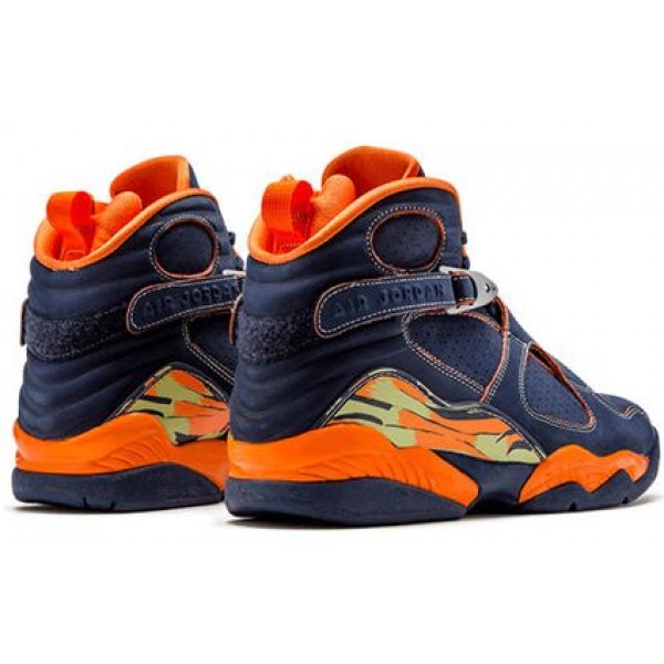 Air Jordan 8 Retro LS 'Pea Pods' Midnight Navy/Pea Pod-Orange Blaze 316324-481