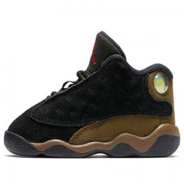 Air Jordan 13 Retro TD 'Olive' Black/True Red/Light Olive/White 414581-006