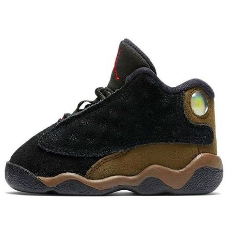 Air Jordan 13 Retro TD 'Olive' Black/True Red/Light Olive/White 414581-006