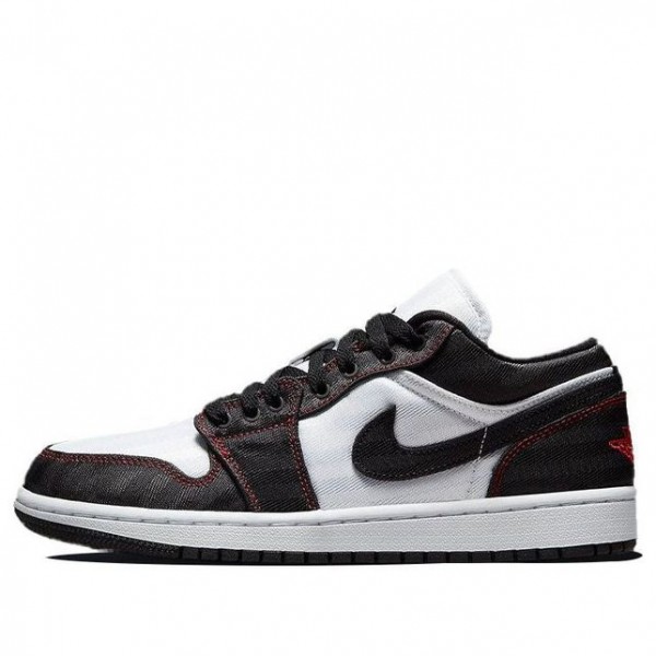 Nike Womens Air Jordan 1 Low SE Utility White Black Gym Red DD9337-106