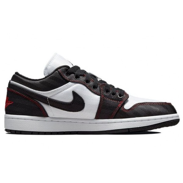 Nike Womens Air Jordan 1 Low SE Utility White Black Gym Red DD9337-106