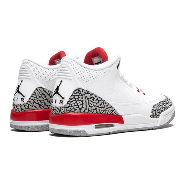 Air Jordan 3 Retro BG White Fire Red 398614-116