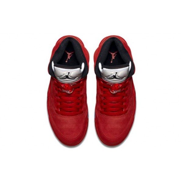 Air Jordan 5 Retro Flight Suit - Red Suede 136027-602