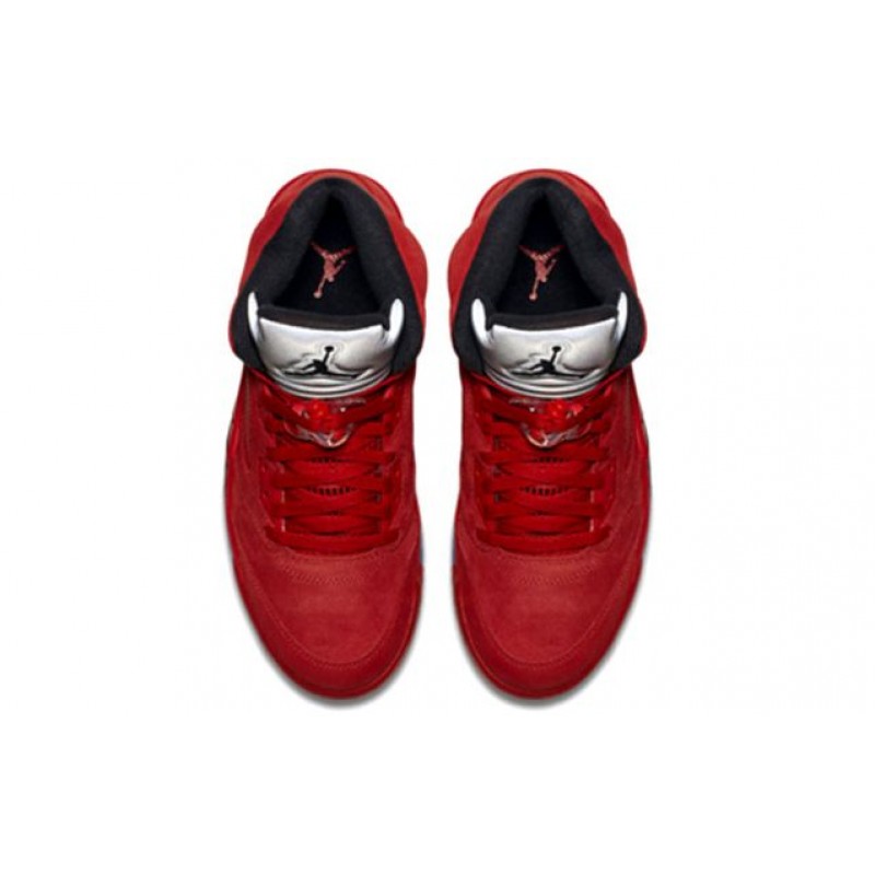 Air Jordan 5 Retro Flight Suit - Red Suede 136027-602