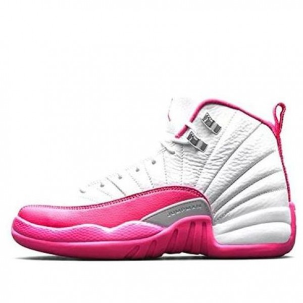 Air Jordan 12 Retro TD 'Vivid Pink' White/Metallic Silver-Vivid Pink 819666-109