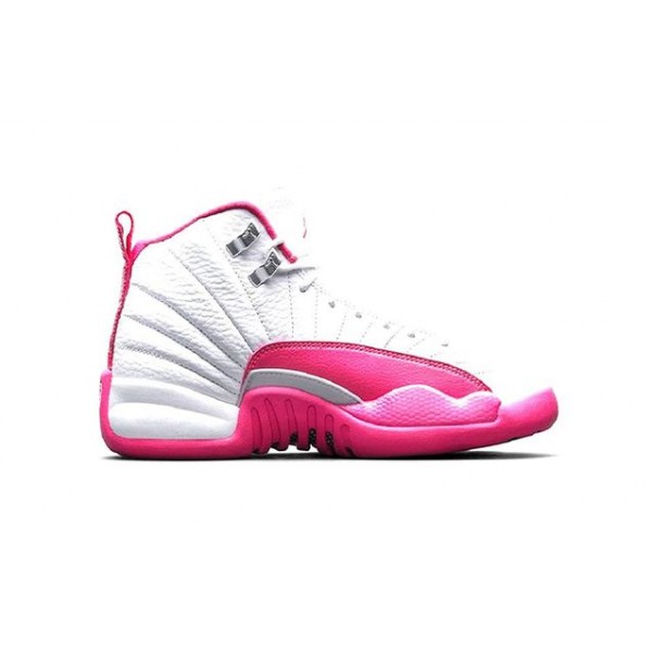 Air Jordan 12 Retro TD 'Vivid Pink' White/Metallic Silver-Vivid Pink 819666-109