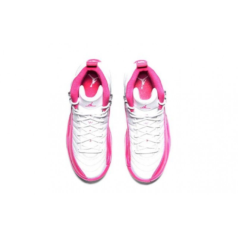 Air Jordan 12 Retro TD 'Vivid Pink' White/Metallic Silver-Vivid Pink 819666-109