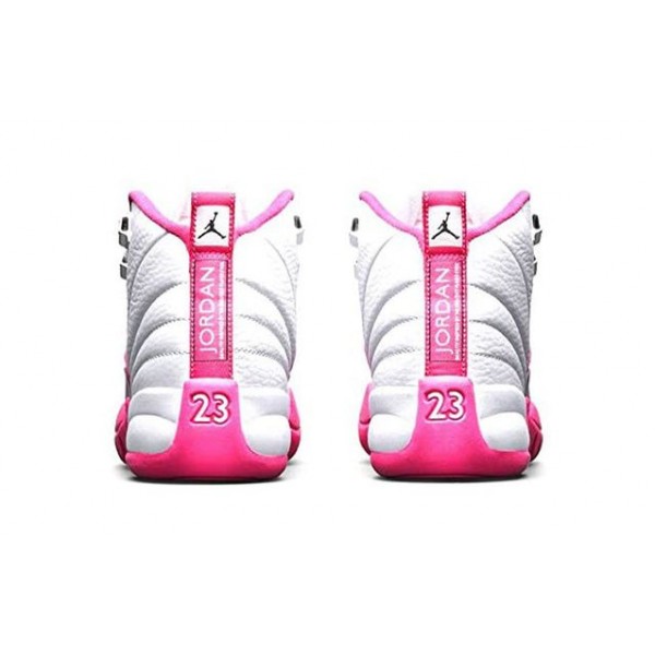 Air Jordan 12 Retro TD 'Vivid Pink' White/Metallic Silver-Vivid Pink 819666-109