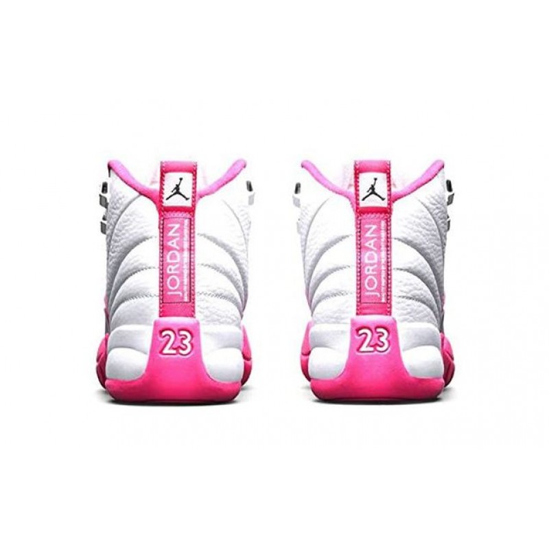 Air Jordan 12 Retro TD 'Vivid Pink' White/Metallic Silver-Vivid Pink 819666-109