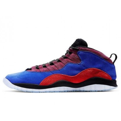 Nike Maya Moore x Womens WMNS Air Jordan 10 'Court Lux' Concord/Black-Rush Red-Bordeaux CD9705-406