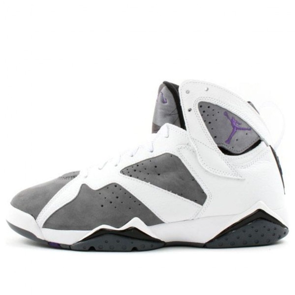 Air Jordan 7 Retro 'Flint' White/Varsity Purple-Flint Grey 304775-151