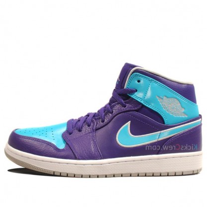 Air Jordan 1 Mid Court Purple Gamma Blue 554724-507