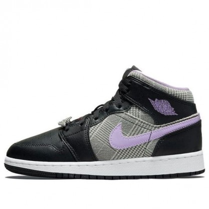 Air Jordan 1 Mid SE (GS) Houndstooth DC7226-015