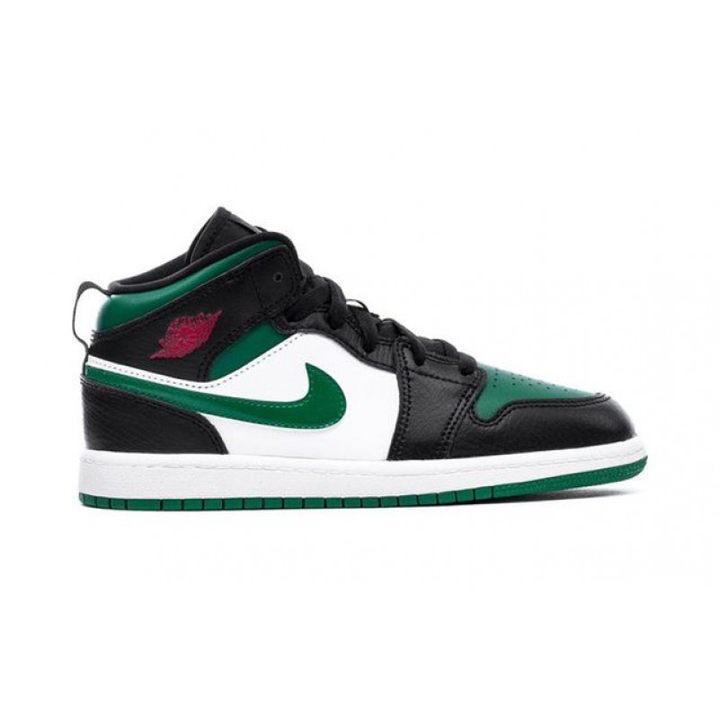 Air Jordan 1 Mid PS 'Black Pine Green' Black/Pine Green/White/Gym Red 640734-067