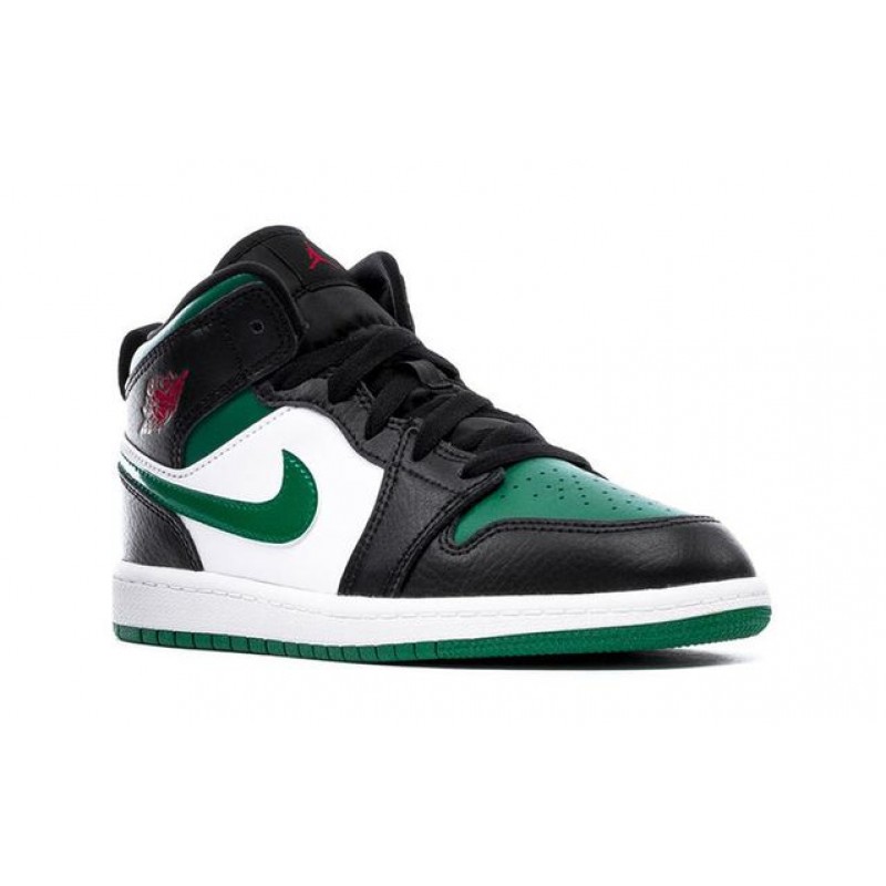 Air Jordan 1 Mid PS 'Black Pine Green' Black/Pine Green/White/Gym Red 640734-067