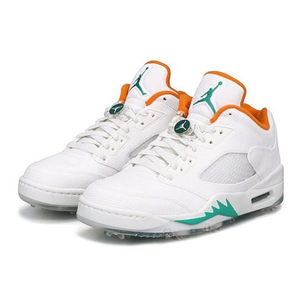 Air Jordan 5 Low Golf NRG 'Lucky and Good' Sail/Starfish/Neptune Green/Obsidian CW4204-100